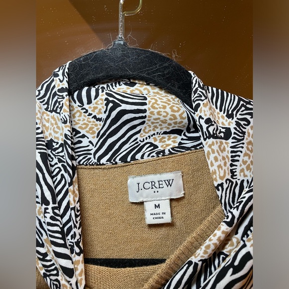 J. Crew Sweater with Zebra Scarf - Picture 4 of 6